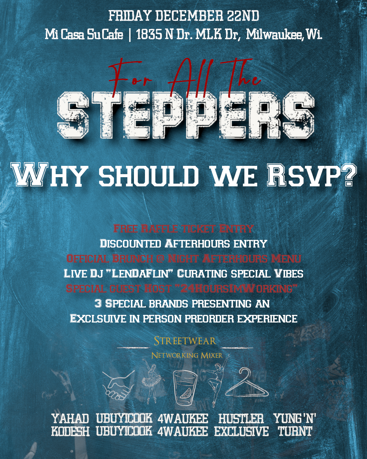 For All The Steppers Event RSVP 9PM - 2AM